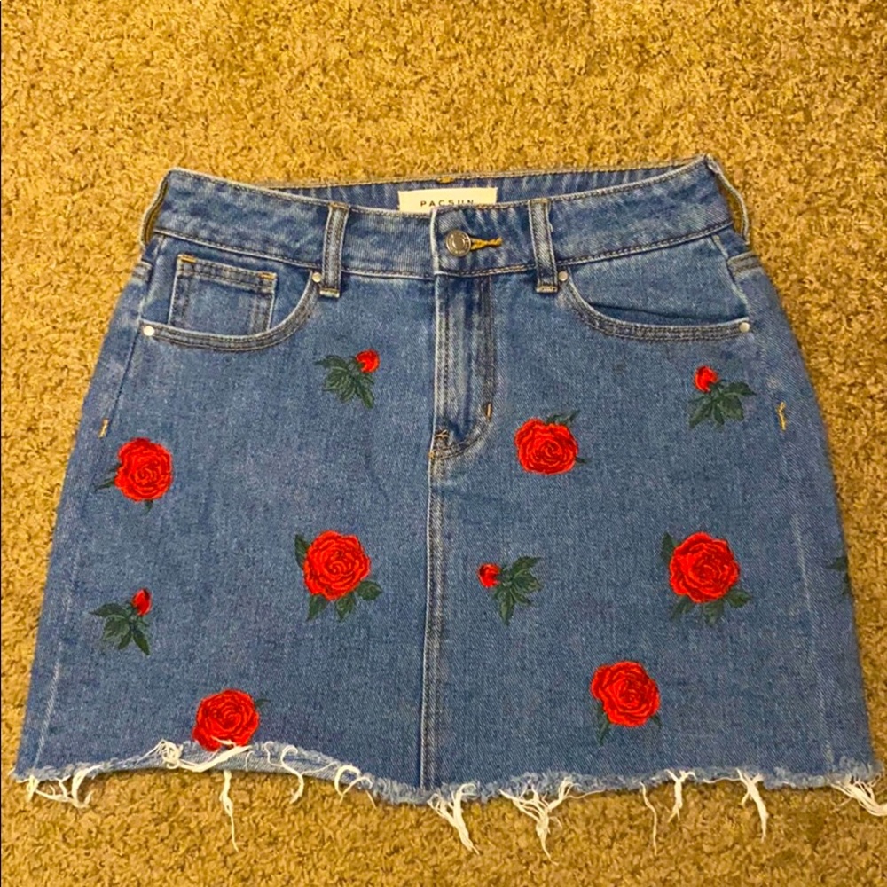 Rose Jean Skirt